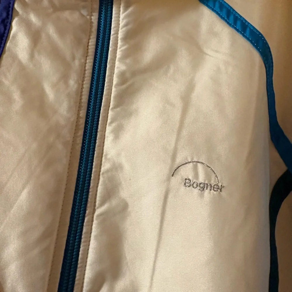 Bogner vintage white & blue rainbow 80s ski snowsuit - Picture 5 of 10